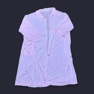 Vintage JCP Gaymode sheer pink house coat